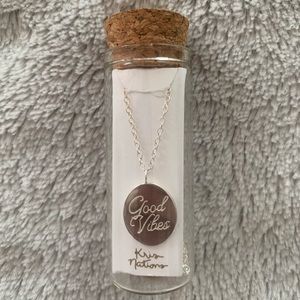 Kris Nations Sterling Silver Good Vibes Necklace